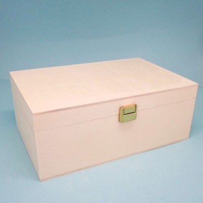 Caixa de chá de tampo liso de 6 divisórias em choupo (22x15x8cm) 9042.6CH