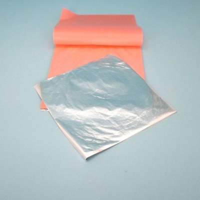 Pacote com 20 folhas 14x14cm Prata 14004