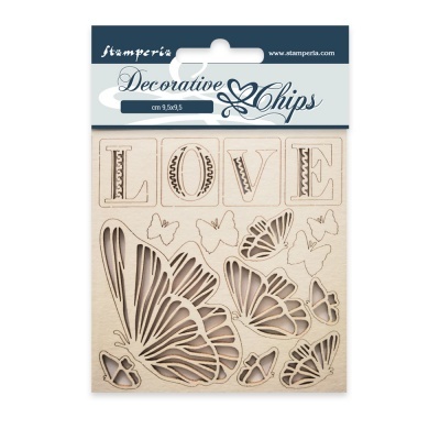 Stamperia Decorative Chips Love (SCB20)