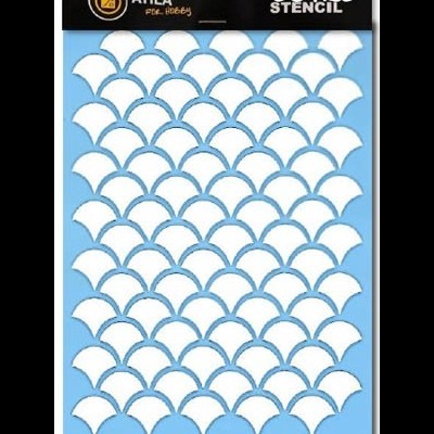 Stencil "Escamas" 20x30cm 80428