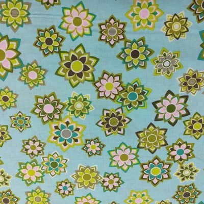 TECIDO FREE SPIRIT FLORES N21 PWJM083