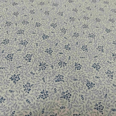 Tecido "Flower coordinate" Cru/Azul B6131Z 1-3 T1092