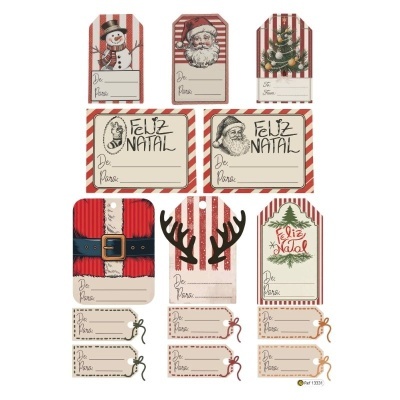 Papel Transfer Pro - Etiquetas de Natal 20x28cm 13331