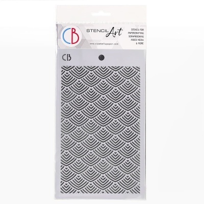 Stencil 5x8 Fossil Shells  CIAO BELLA  MS078