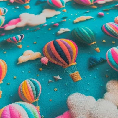 Tecido 3D "Fantasia" Balões FC12-C