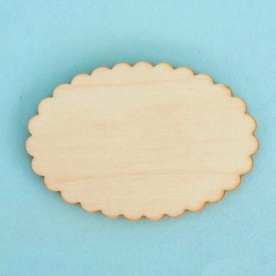 Base oval ondulada 12x8cm 96091.12x8