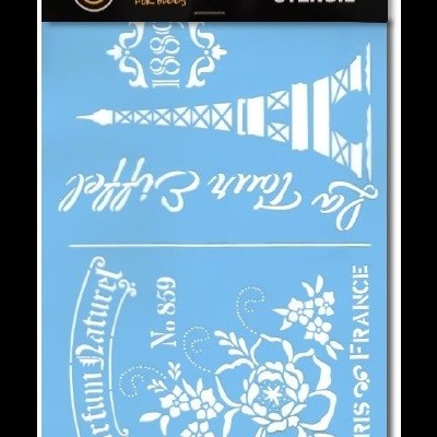 Stencil "La tour Eiffel" 20x30cm 80450