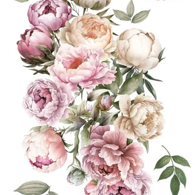 DECOR TRANSFERS 60X90CM PEONIES PFY-14823 Ref. 340968