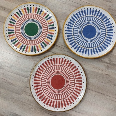 KIT 3 pratos + 3 papeis de arroz