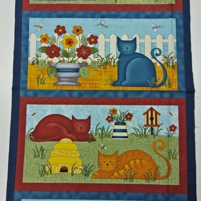 TECIDO BENARTEX COLORFUL CATS 10220 T2018