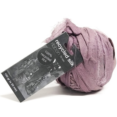Fita Seda Natural reciclada ROXO VELHO