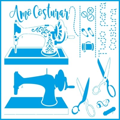 STENCIL LITOARTE 20X20CM STXX-169