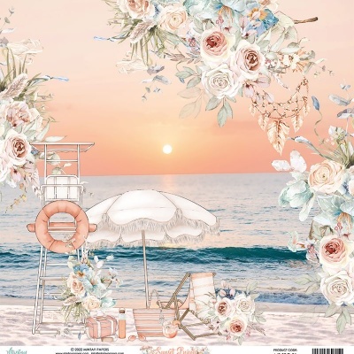 ALBUM SCRAP 12F. 30,5X30,5CM MINTAY "Sunset beach" MT-SCB-07