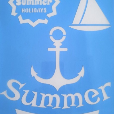 Stencil Summer Voyage 20x30cm 80546