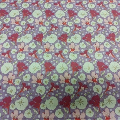 Tecido Tilda "GardenLife" Nasturtium Lavender 100308