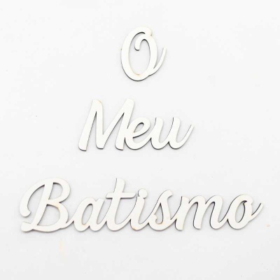 Palavras "O meu Batismo"    16,5x.,5cm  98523