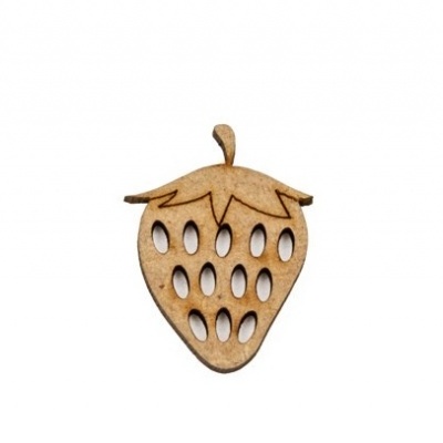 Botão "Morango" 1,9x2,5cm 742170