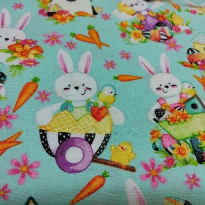 Tecido Henry Glass "Easter Fun" 2575 76