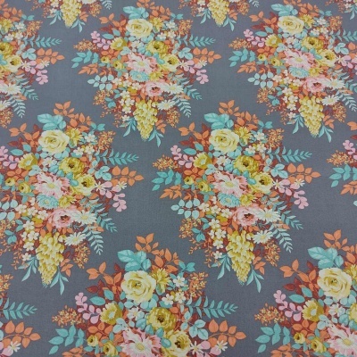 TILDA Chic Escape 100451 T1580A Whimsyflower GREY