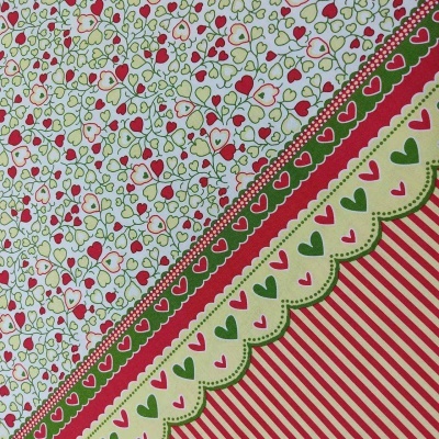 Tecido Michael Miller "Flower Hearts Border" CX5475 N24