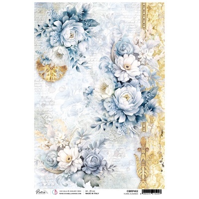 PAPEL DE ARROZ A4 PIUMA Floral Elegance CIAO BELLA CBRP402