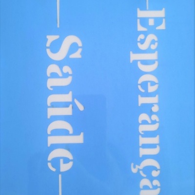 Stencil Setas esperança e saude 20x30cm  80544