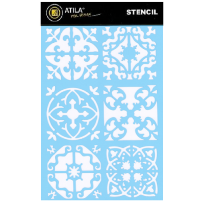 Stencil 20x30cm Motivo Azulejo 80600