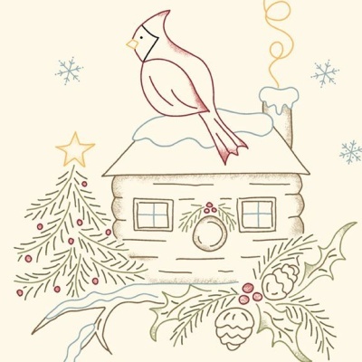 Tecido " SONGBIRD PANEL "  R190961P  SAGE