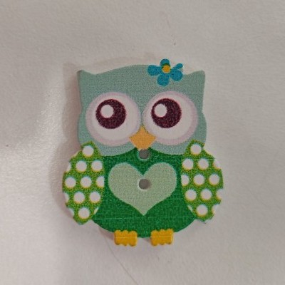 Botão Mocho verde 29x25mm app