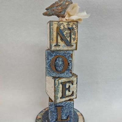 Kit cubos "Home & Noel" para aula "On Line de Novembro"