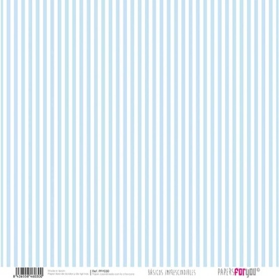 Folha papel scrap. Papers For You  PFY 030 Azul