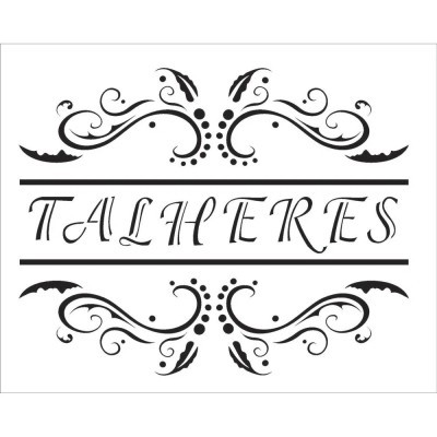 STENCIL 20X25 TALHERES OPA913