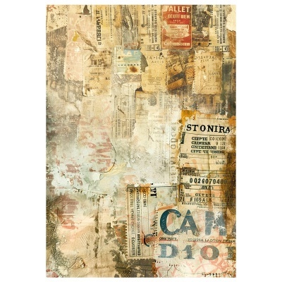 Conjunto papel arroz Mixed Media A4 set 4/Pkg Journey Ahead CIAO BELLA  CBMF006