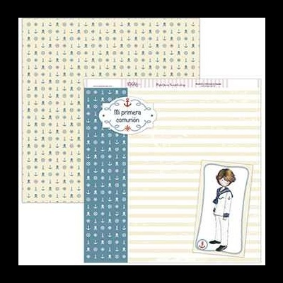 Papel scrapbooking “Mi primera comunión niño” SCP-147