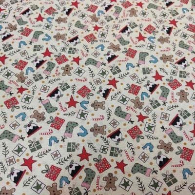 TECIDO NUTEX "THE THREE WISE PENGUINS..." BY LYNETTE ANDERSON 80860-3