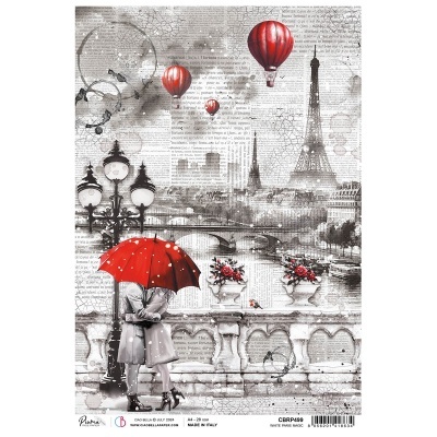 Papel de arroz A4 White Magic Paris CIAO BELLA CBRP499