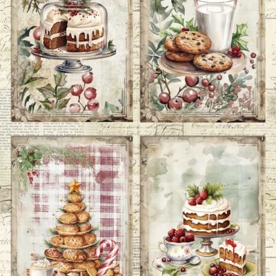 PAPEL ARROZ 54X33CM SWEET DECEMBER V PFY-15381 Ref. 341093