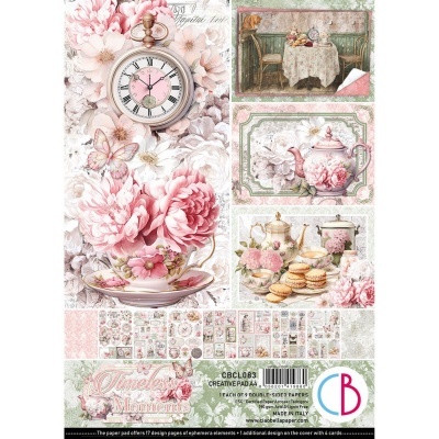Bloco scrapbooking Ciao Bella A4 (21x29,7cm) "Timeless Moments" CBCL 083