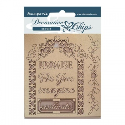 Decorative chips cm 14x14 - Garden of Promises Promise for you SCB135