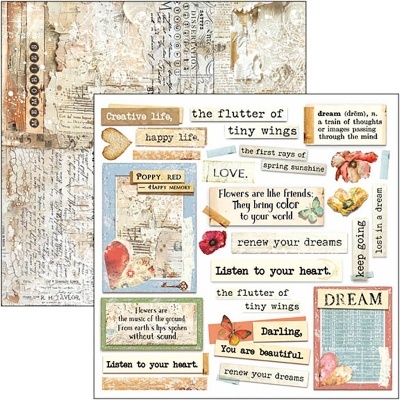 Bloco scrapbooking Ciao Bella 6"x6" (15x15cm) "Majestic Dream"  CBQE 084