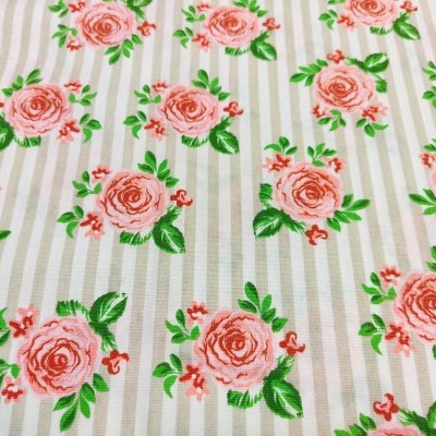 TECIDO FABRICART "Shabby Chic" Bege 4916