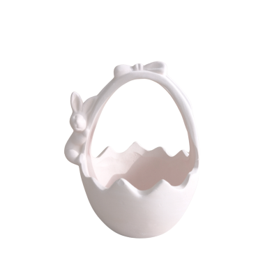 Cesto com coelhinho grande    Tamanho: 21cm  4951