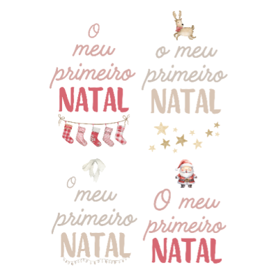 Papel Transfer Pro O meu primeiro Natal 20x28cm  13095