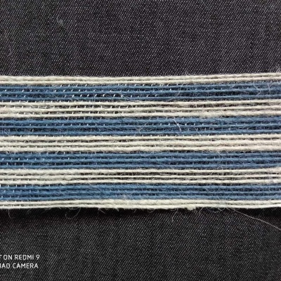 FITA LINHO RISCAS AZUL/CREME 040.0320 F0086