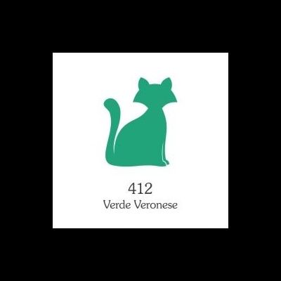 TINTA TECIDO GATO PRETO 40ML 412 Verde veronese