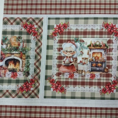 Tecido "Pai Natal" painel kit decoração  A040