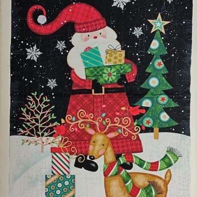 TECIDO PAINEL PAI NATAL C/RENA 4746P