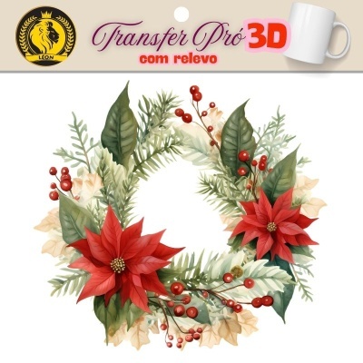 Papel Transfere 3D - Grinalda +/-7cm 13314