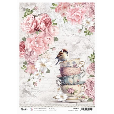 Papel de arroz A4 A moment of serenity CIAO BELLA  CBRP514