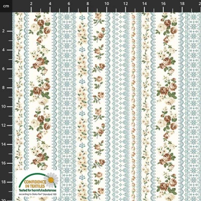 Tecido Stof "MOLLY ROSES" 4501 803 T1551